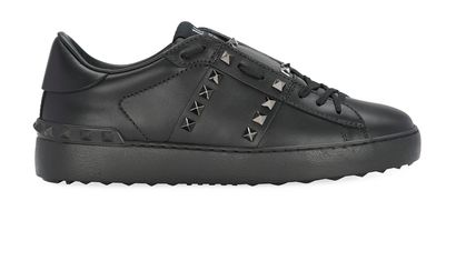 Valentino Rockstud Flat Sneakers, front view