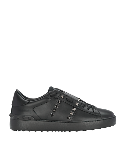 Valentino Rockstud Flat Sneakers, front view