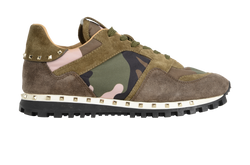 Valentino Rockstud Trainers, Suede, Green, UK6.5, DB/B, 2*