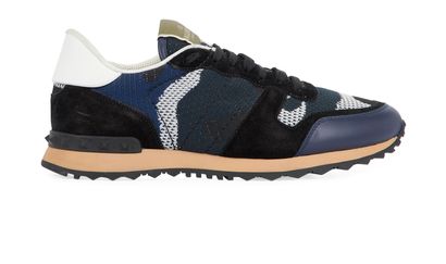Valentino Camouflage Rockrunner Sneaker, front view