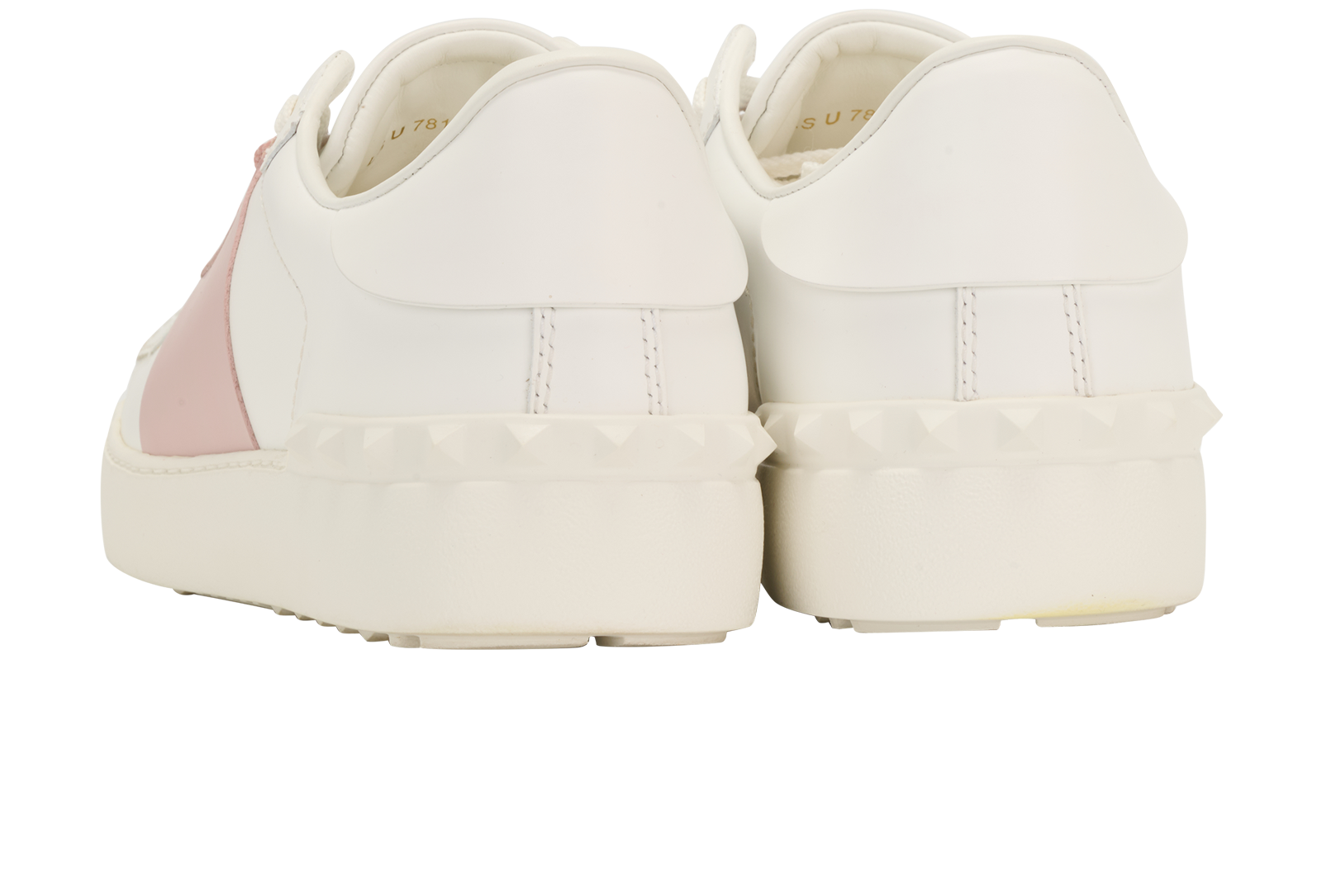 Valentino VLTN Open Sneakers, &pound;250, Shoes, Pink/White, Leather, Back view