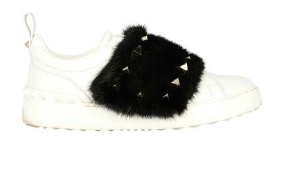 Valentino Fur Sneakers, front view