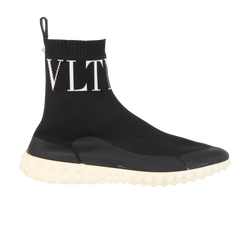 Valentino VLTN Sock Trainers, Poly, Black, UK 4, 2*