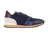 Valentino Rockrunner Trainers, &pound;250, Shoes, Blue, Mesh/Suede, Front view