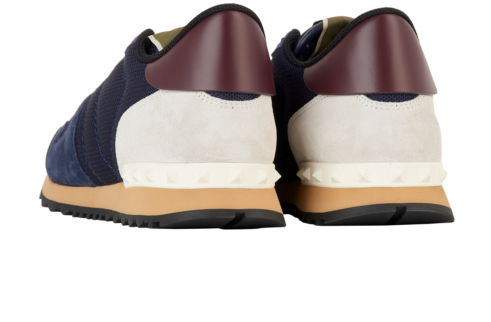 Valentino Rockrunner Trainers, &pound;250, Shoes, Blue, Mesh/Suede, Back view