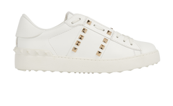 Valentino RockStud Trainers, Leather, White, UK5, 3*