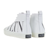 Valentino VLTN High Tops Trainers, &pound;190, Shoes, White, Leather, Back view