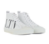 Valentino VLTN High Tops Trainers, &pound;190, Shoes, White, Leather, Side view