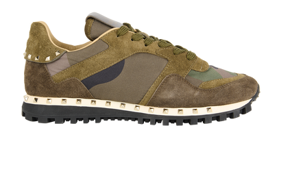 Valentino Camouflage Rockrunner Trainers, front view