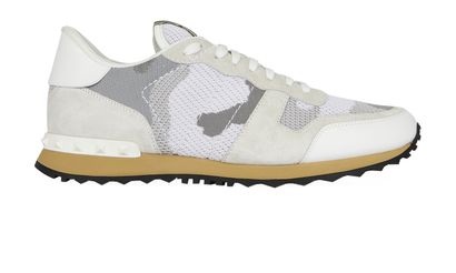 Valentino Mens Camo Trainers, front view