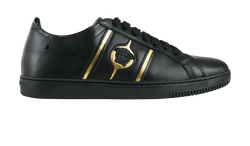 Versace Medusa Trainers, Leather, Black, UK4, 3*