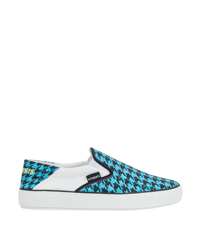 Vetements Hounstooth Slip On Trainers, front view