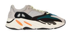 Yeezy Boost 700 V1 Wave Runner Sneakers, Leather/Mesh, Grey/White, UK7, B,