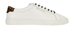 Saint Laurent Andy Trainers, leather, white/brown, 3, 5*, B/DB
