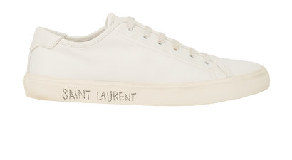 Saint Laurent Malibu Sneakers, &pound;190, Shoes, White, Leather, Front view