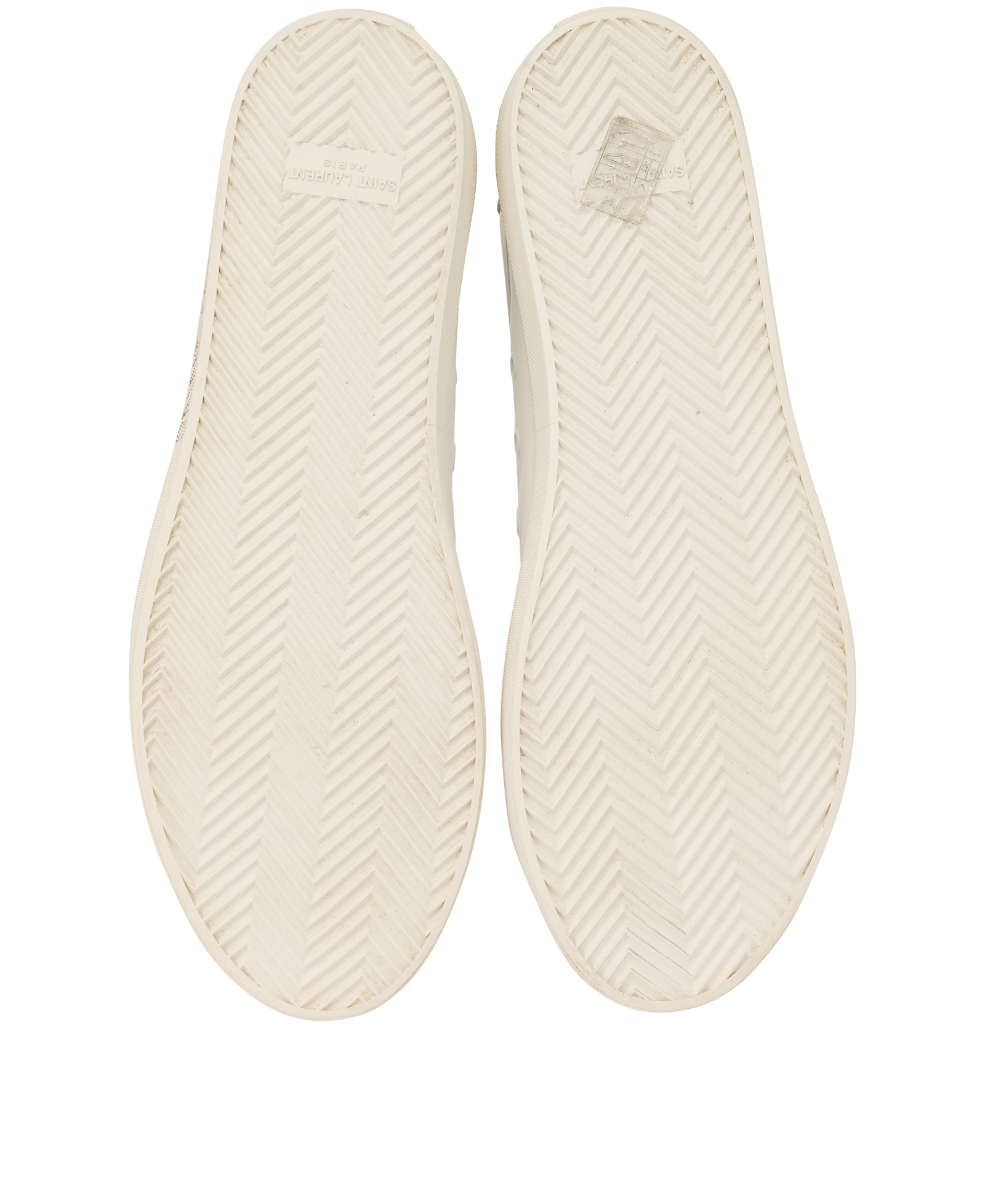 Saint Laurent Malibu Sneakers, &pound;190, Shoes, White, Leather, Top view