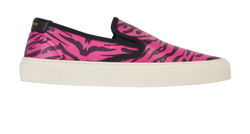 Saint Laurent Venice Animal Print Slip On, Leather, Pink/Black, UK 7, 3*