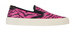 Saint Laurent Venice Animal Print Slip On, Leather, Pink/Black, UK 4.5, 3*