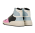 Saint Laurent SL24 High Top Sneakers, &pound;310, Shoes, Blue/Pink, Leather/Suede, Back view