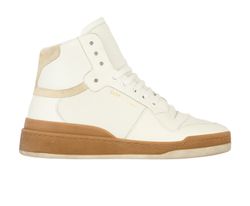 Saint Laurent High Top Trainers, Leather, White, UK6, 2*