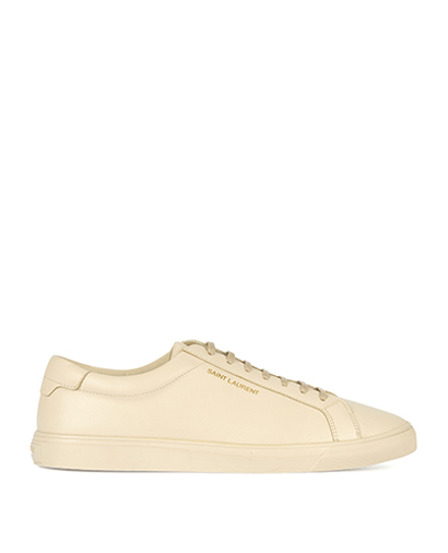 Saint Laurent Brooklyn Trainers, &pound;160, Shoes, Cream, Leather, Front view