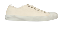 Saint Laurent Bedford Low Top Trainers, Canvas, Cream, UK3, 3*