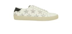 YSL Star Sneakers,Leather,White,UK5,DB,B,3*