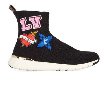 Louis Vuitton Heart Sock Trainers, front view